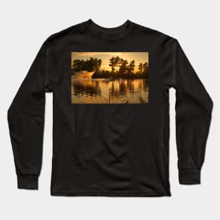 Ski around sunset - Lake Kaiafas Long Sleeve T-Shirt